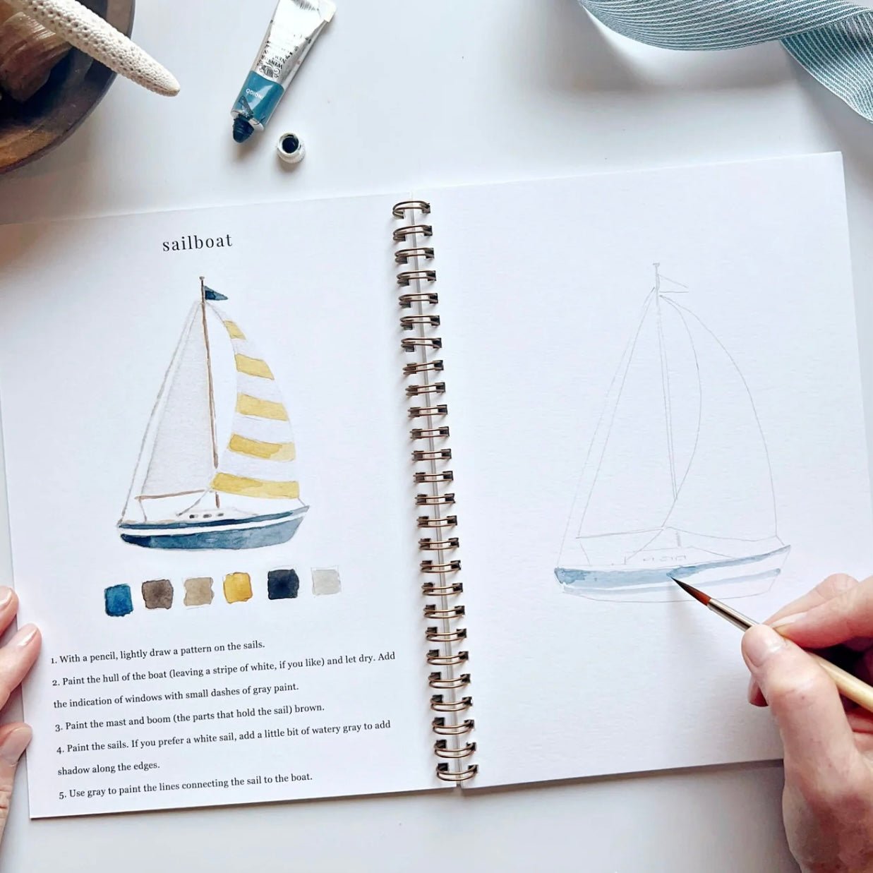 Emily Lex Studio - Seaside Watercolour Workbook - The Flower Crate