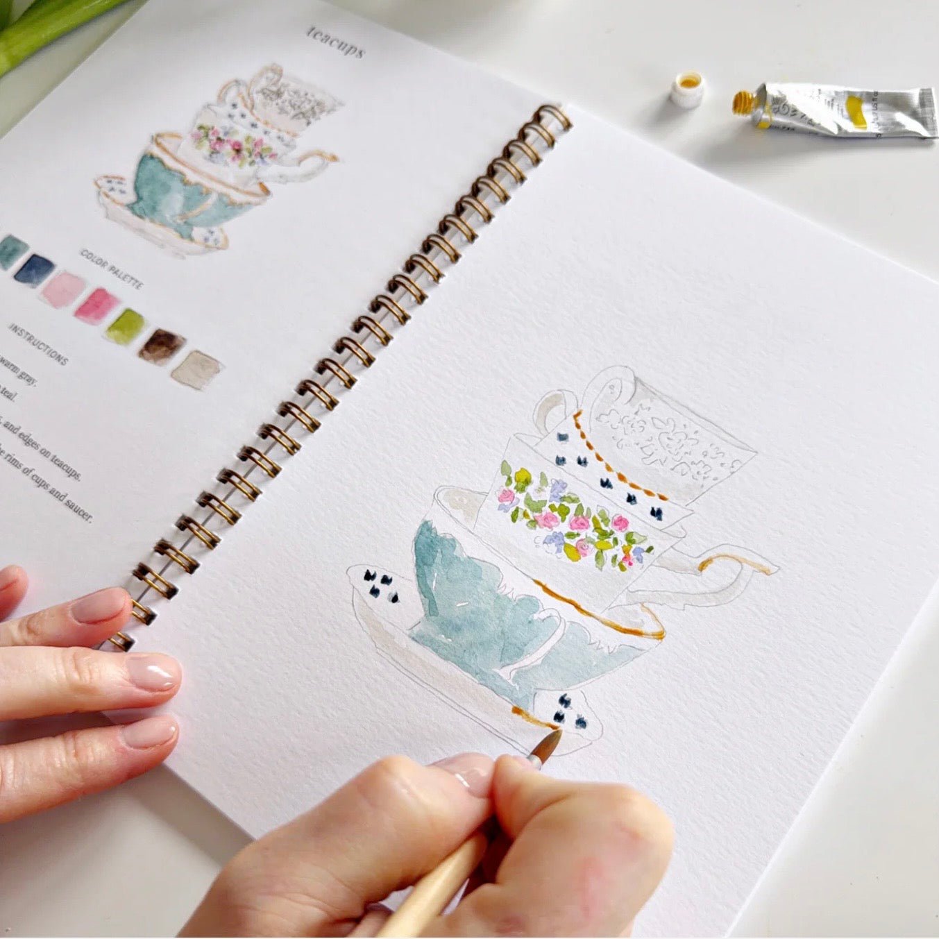 Emily Lex Studio - Spring Watercolour Workbook - The Flower Crate