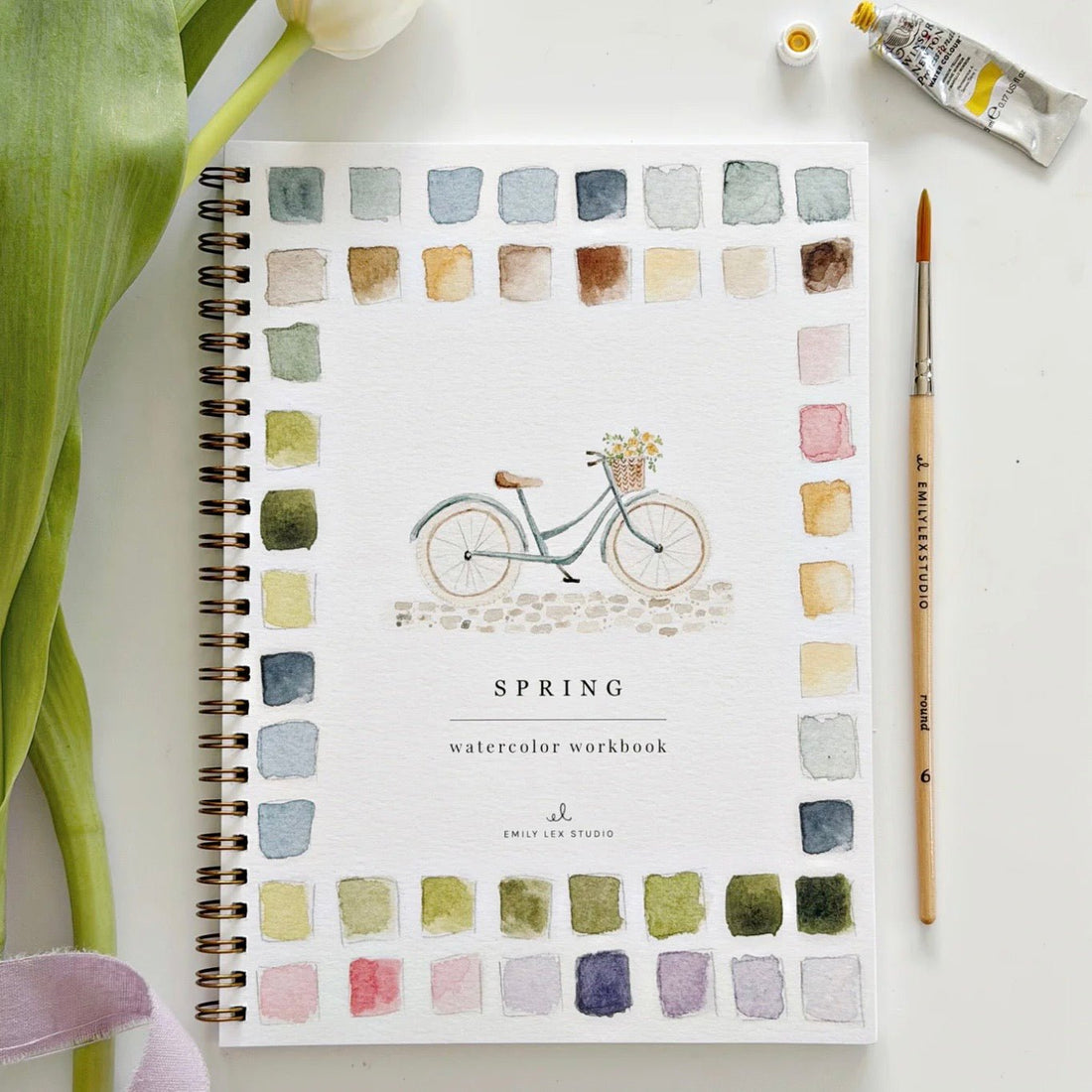 Emily Lex Studio - Spring Watercolour Workbook - The Flower Crate