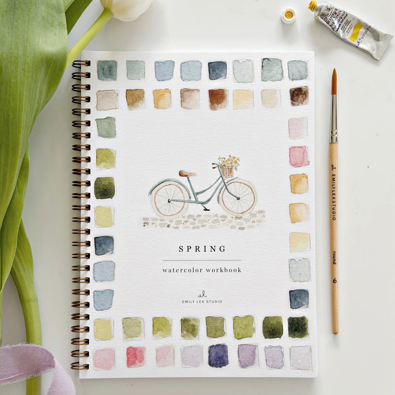 Emily Lex Studio - Spring Watercolour Workbook - The Flower Crate