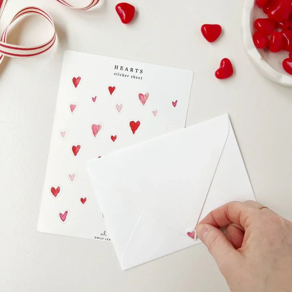 Emily Lex Studio - Valentine’s Sticker Sheet - The Flower Crate