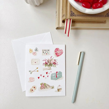Emily Lex Studio - Watercolour Greeting Card - The Flower Crate