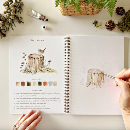 Emily Lex Studio - Woodland Watercolour Workbook - The Flower Crate