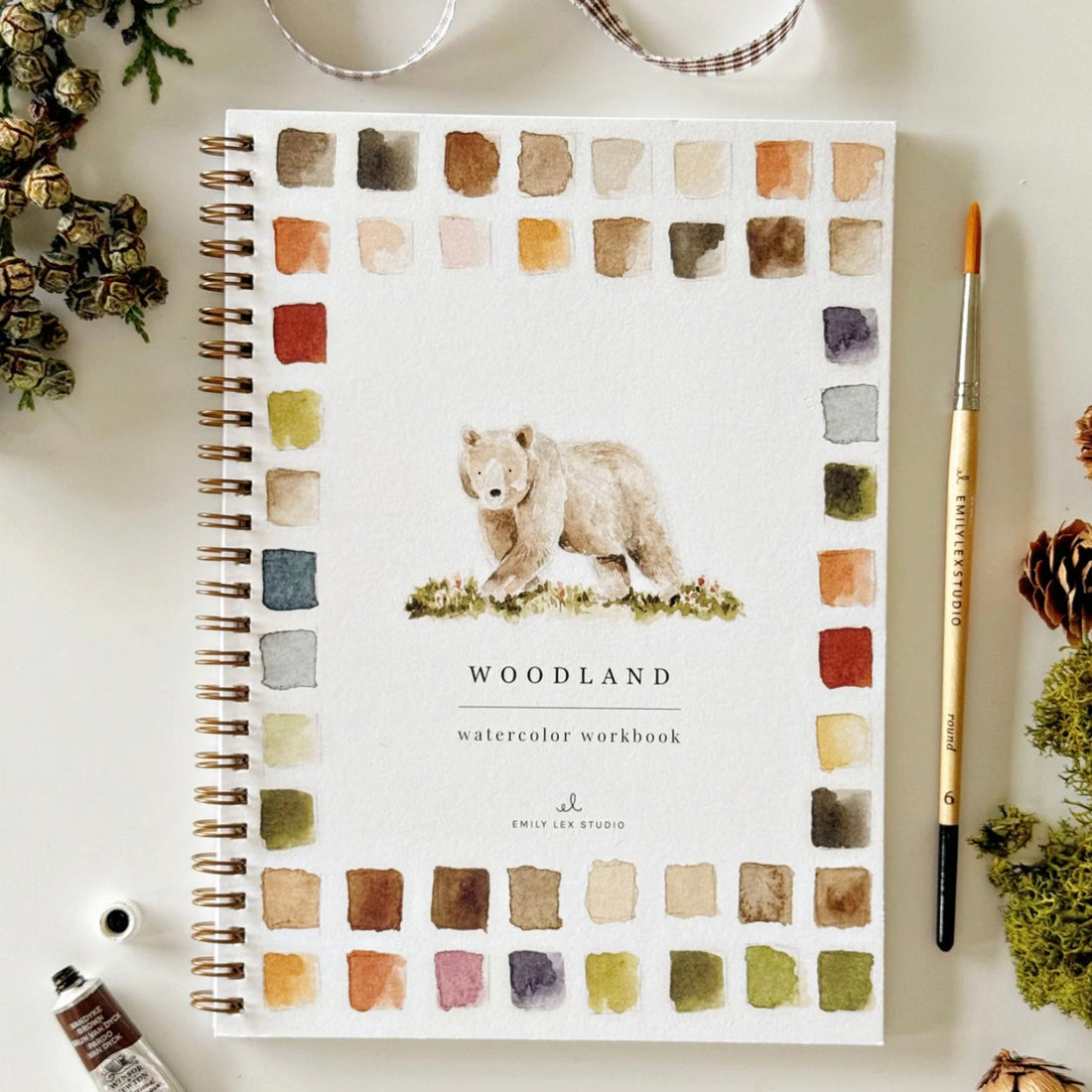Emily Lex Studio - Woodland Watercolour Workbook - The Flower Crate