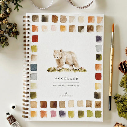 Emily Lex Studio - Woodland Watercolour Workbook - The Flower Crate
