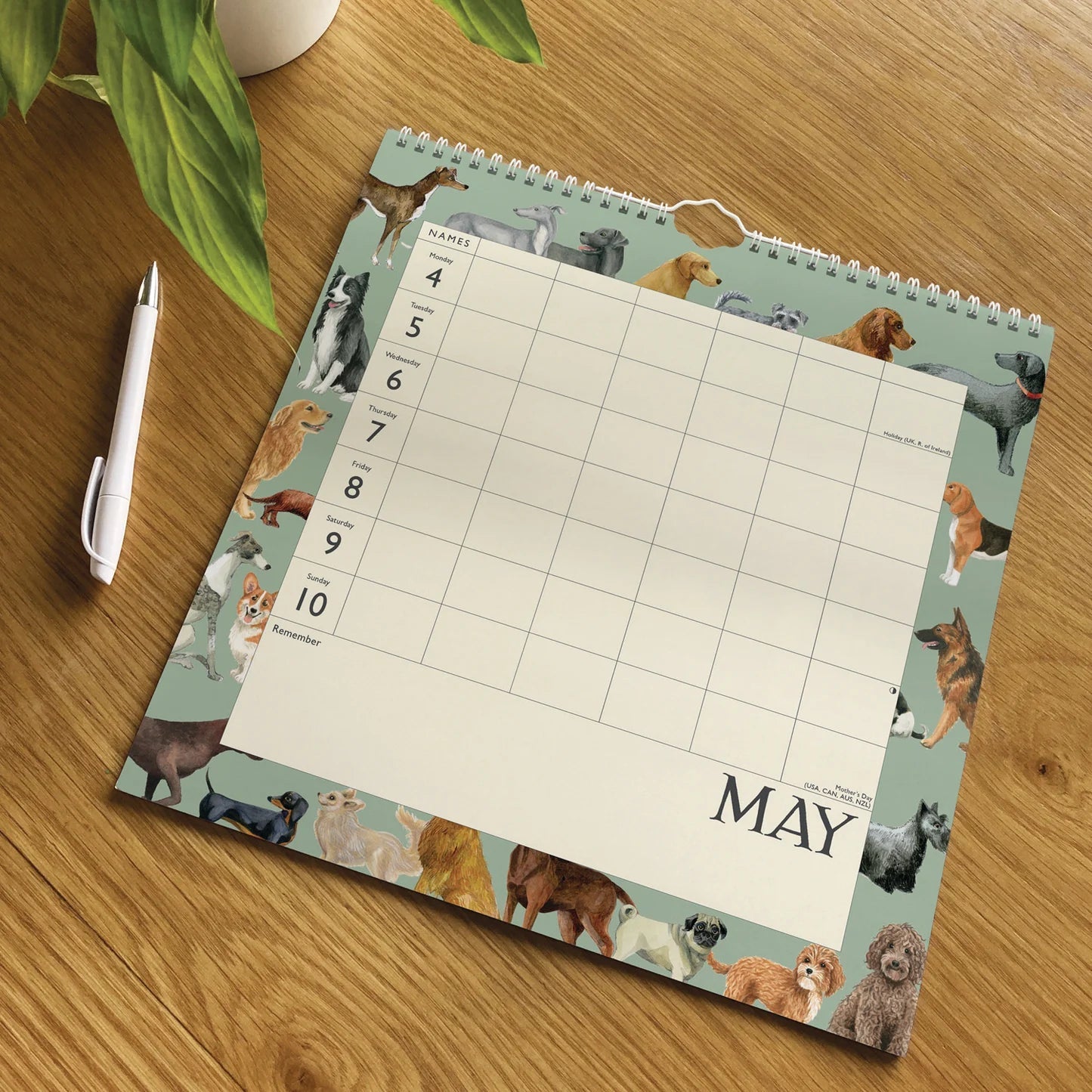 Emma Bridgewater - 2026 Date, Dinners &amp; Dog Walks Wall Calendar - The Flower Crate