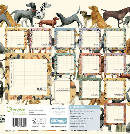 Emma Bridgewater - 2026 Date, Dinners &amp; Dog Walks Wall Calendar - The Flower Crate