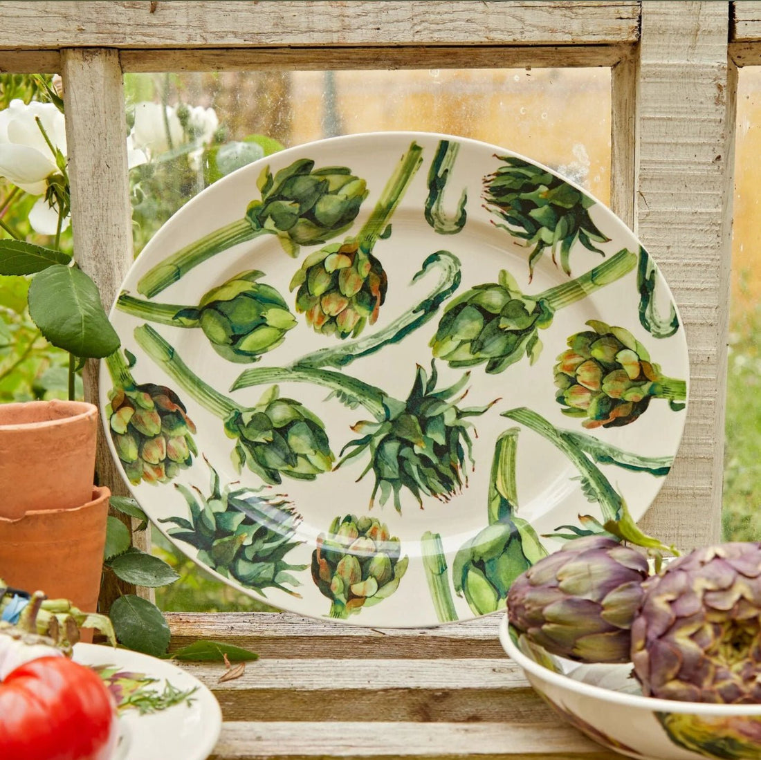 Emma Bridgewater Artichoke Vegetable Garden - Oval Platter - The Flower Crate