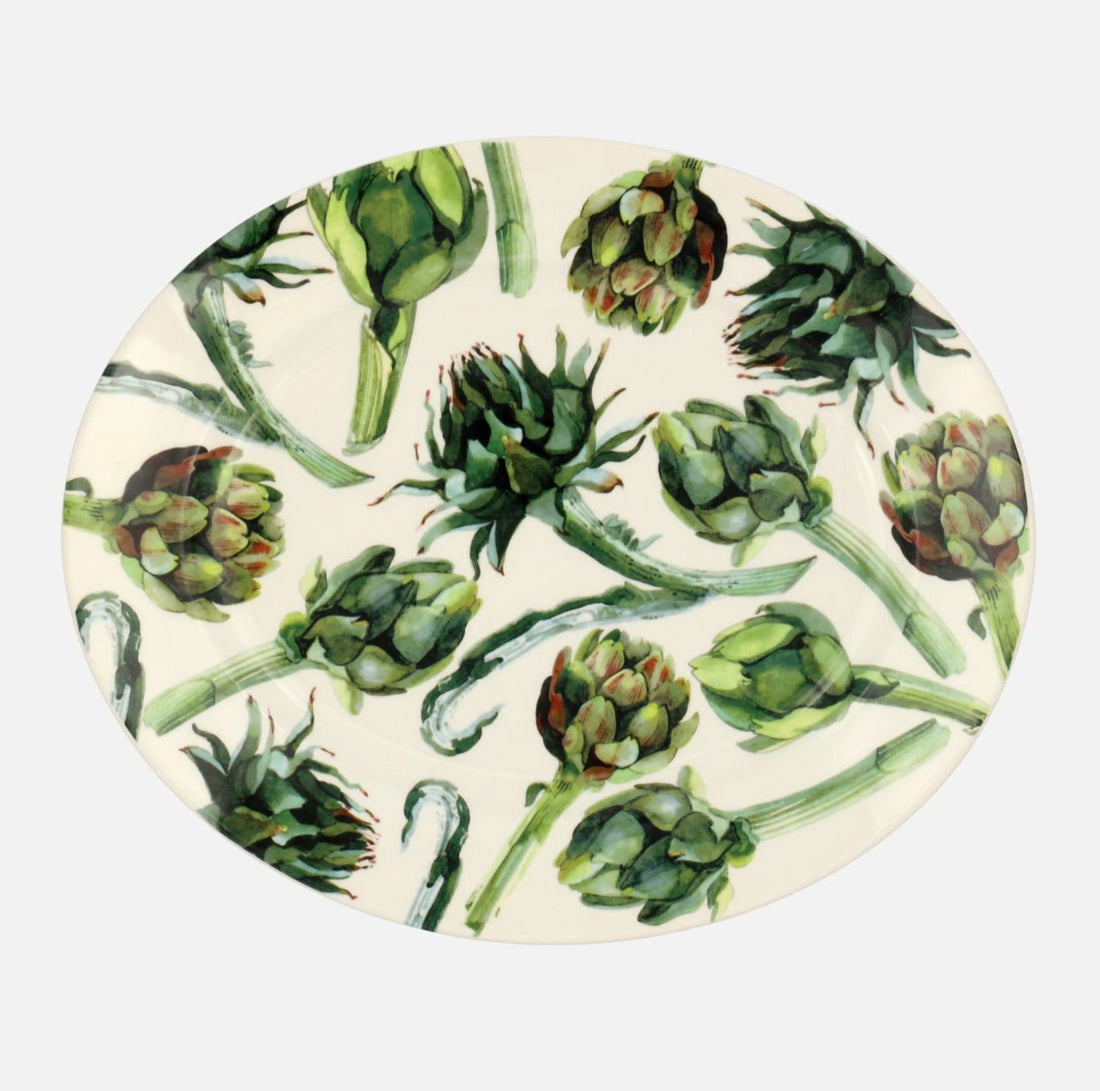 Emma Bridgewater Artichoke Vegetable Garden - Oval Platter - The Flower Crate
