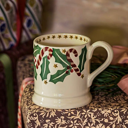 Emma Bridgewater - Candy Canes ½ Pint Mug - The Flower Crate