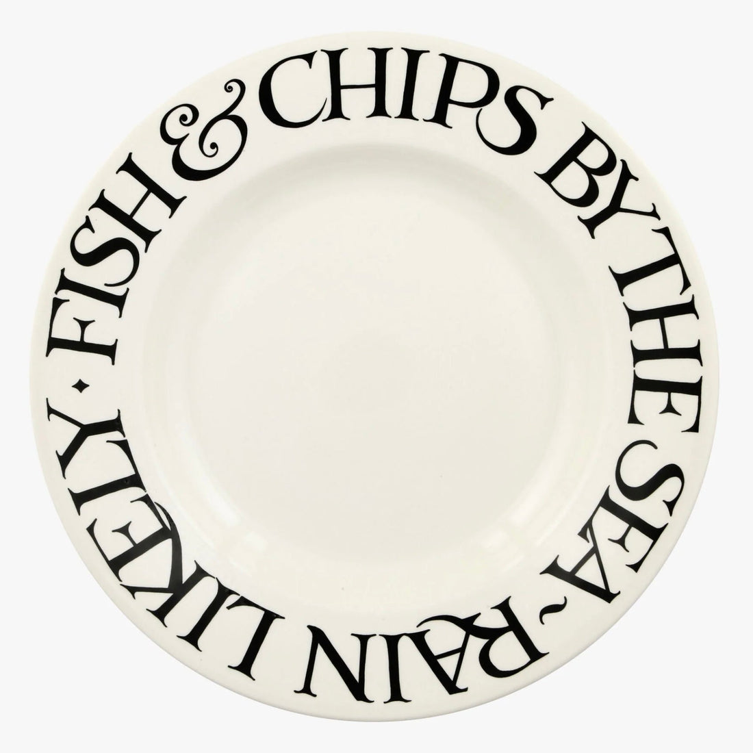 Emma Bridgewater - Fish &amp; Chips 10 ½&quot; Plate - The Flower Crate