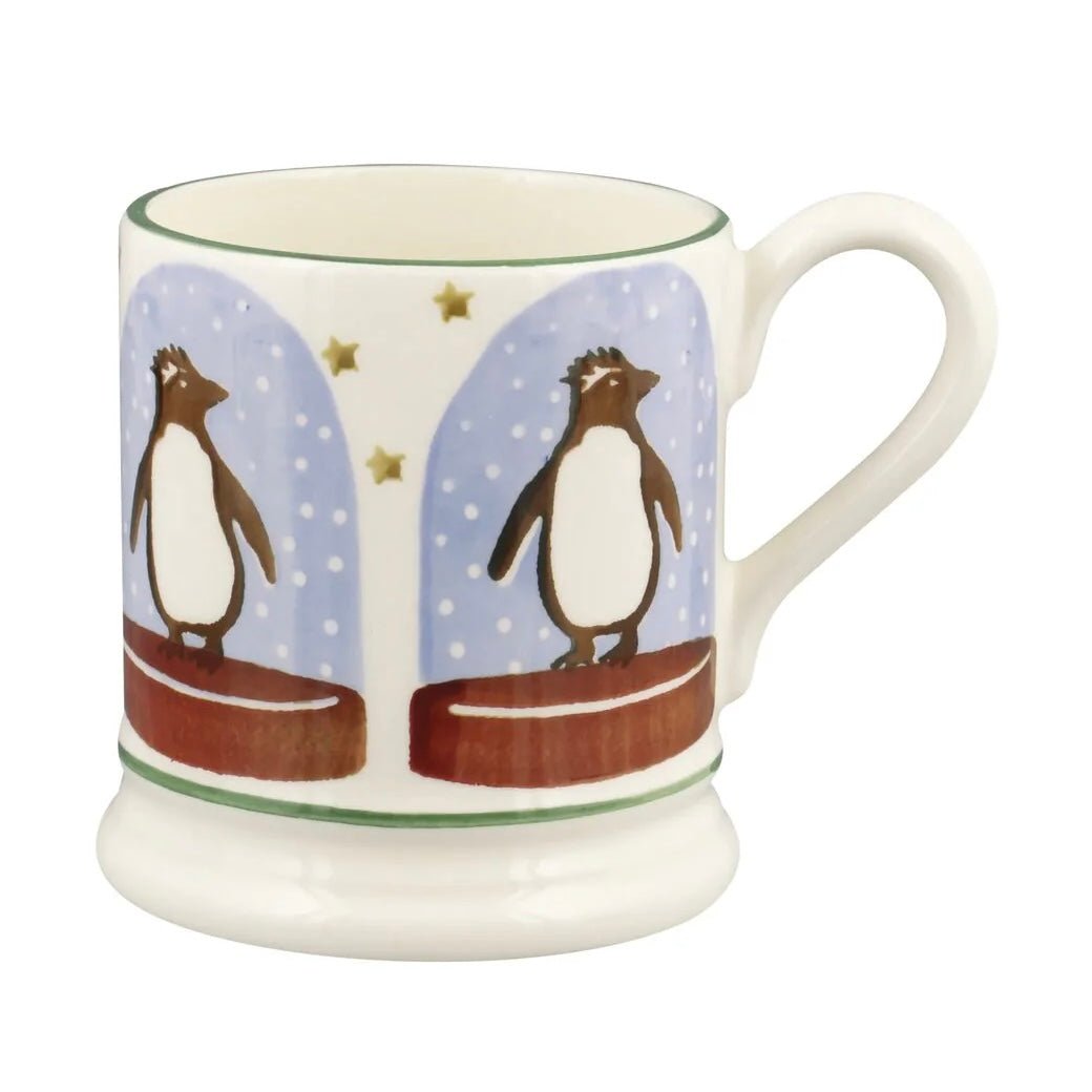 Emma Bridgewater - Penguin Snow Globe ½ Pint Mug - The Flower Crate