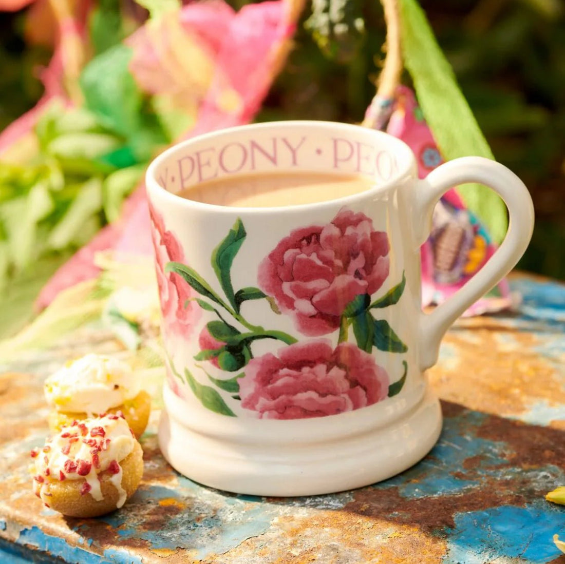 Emma Bridgewater - Pink Peony ½ Pint Mug - The Flower Crate