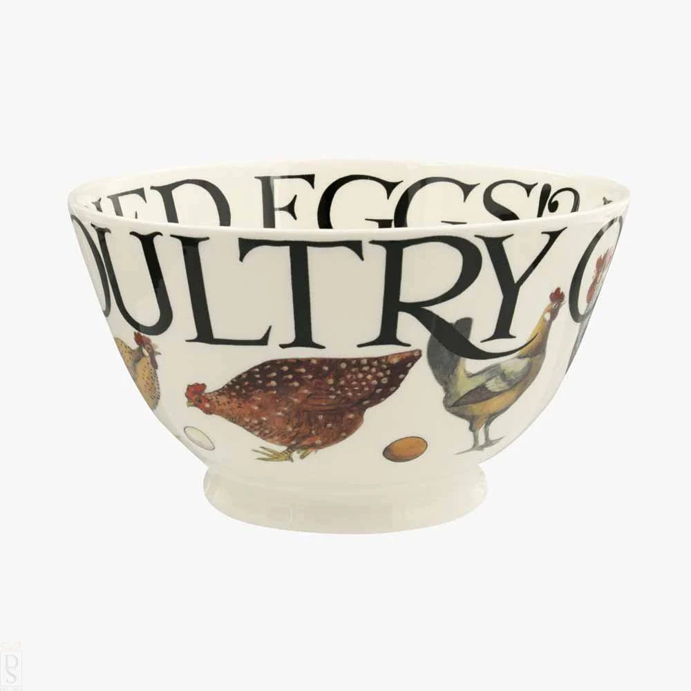 Emma Bridgewater - Rise &amp; Shine Poultry on Parade Bowl, Medium - The Flower Crate