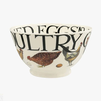 Emma Bridgewater - Rise &amp; Shine Poultry on Parade Bowl, Medium - The Flower Crate