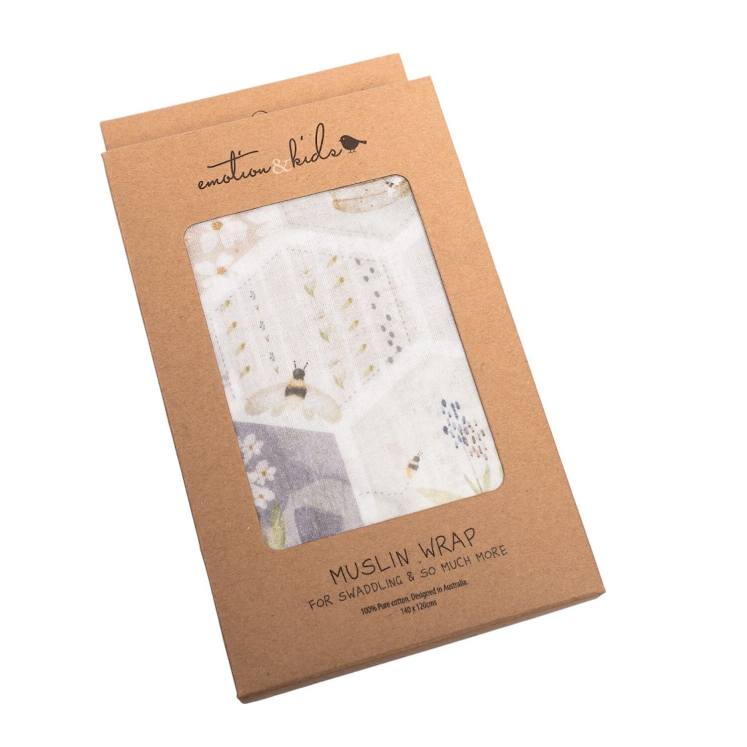 Emotion &amp; Kids - Beehive Muslin Wrap - The Flower Crate
