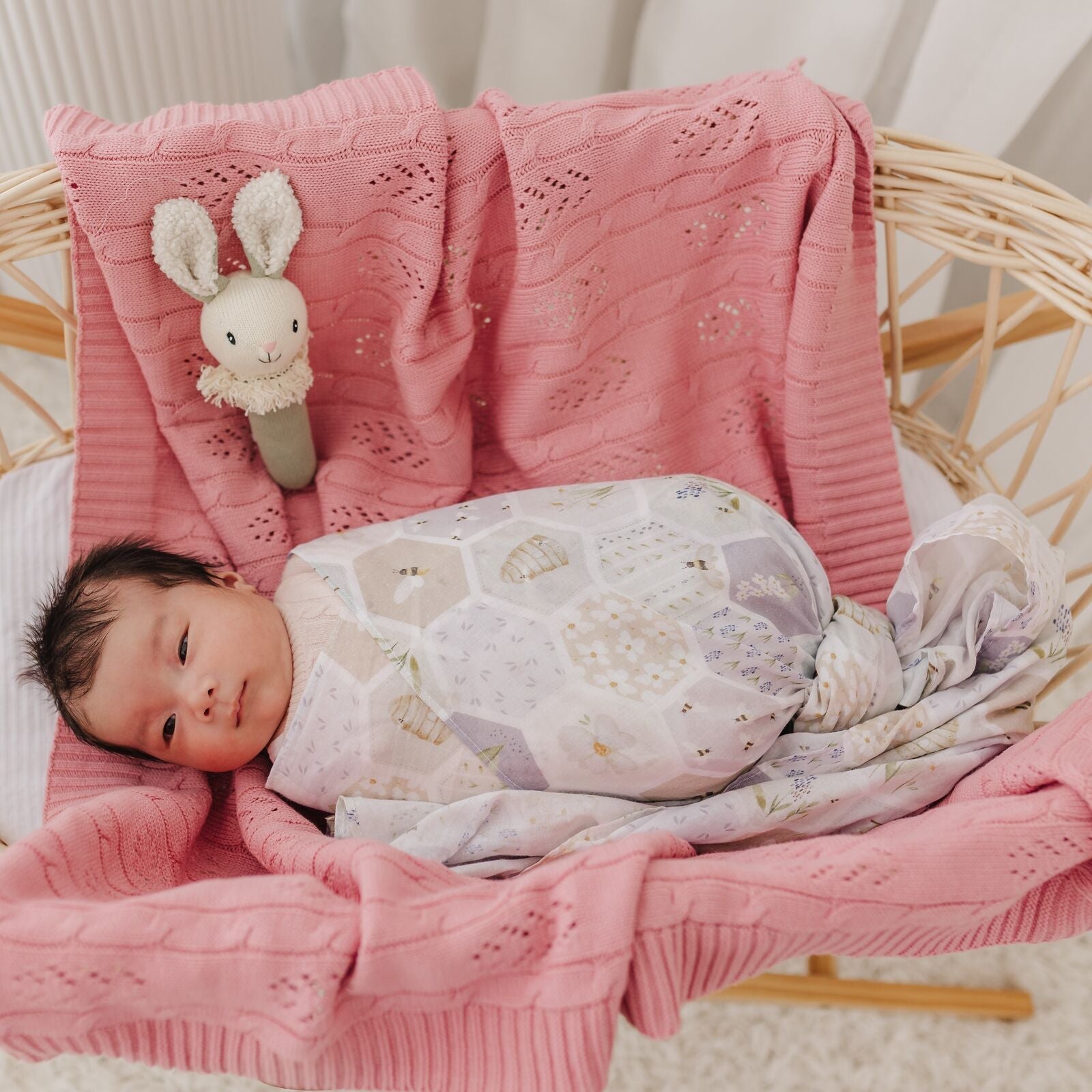 Emotion &amp; Kids - Beehive Muslin Wrap - The Flower Crate