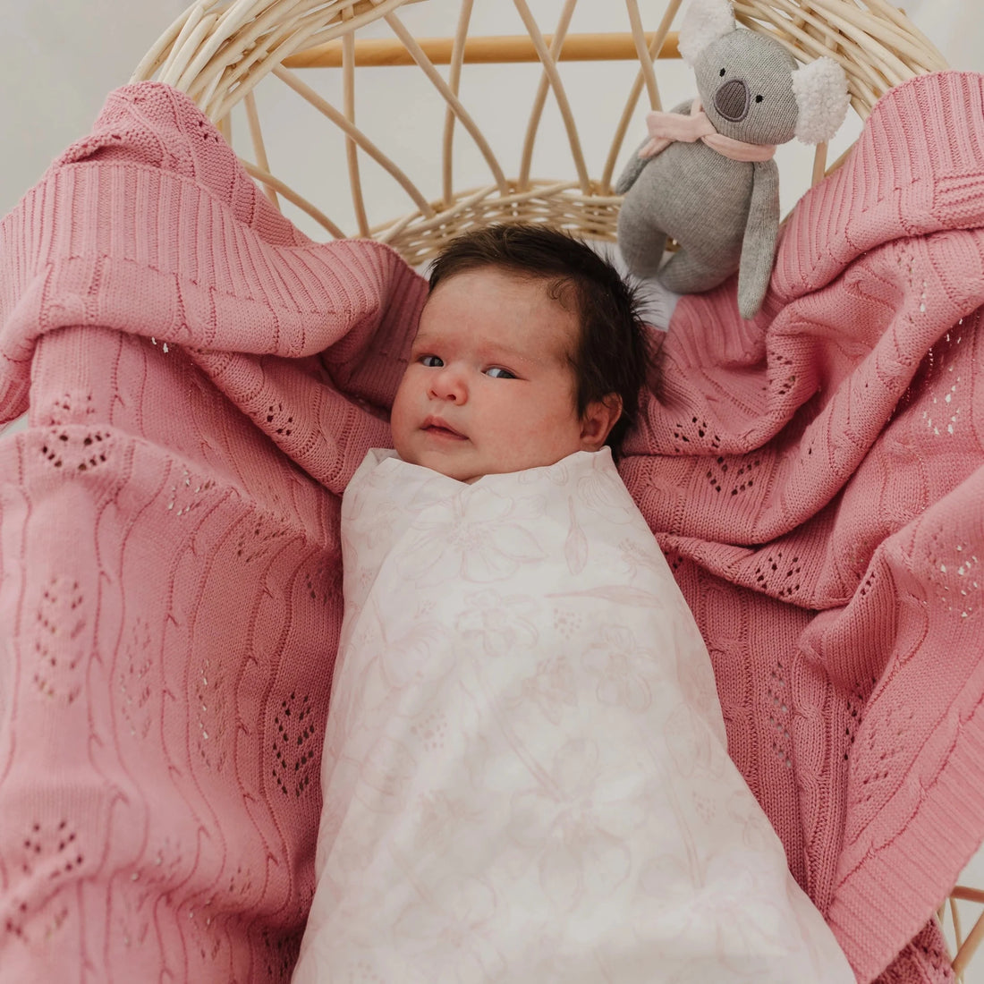 Emotion &amp; Kids - Botanical Muslin Wrap + Pram Clip Set - The Flower Crate