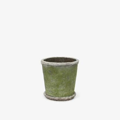 Evergreen Plant Pot &amp; Saucer - The Flower Crate