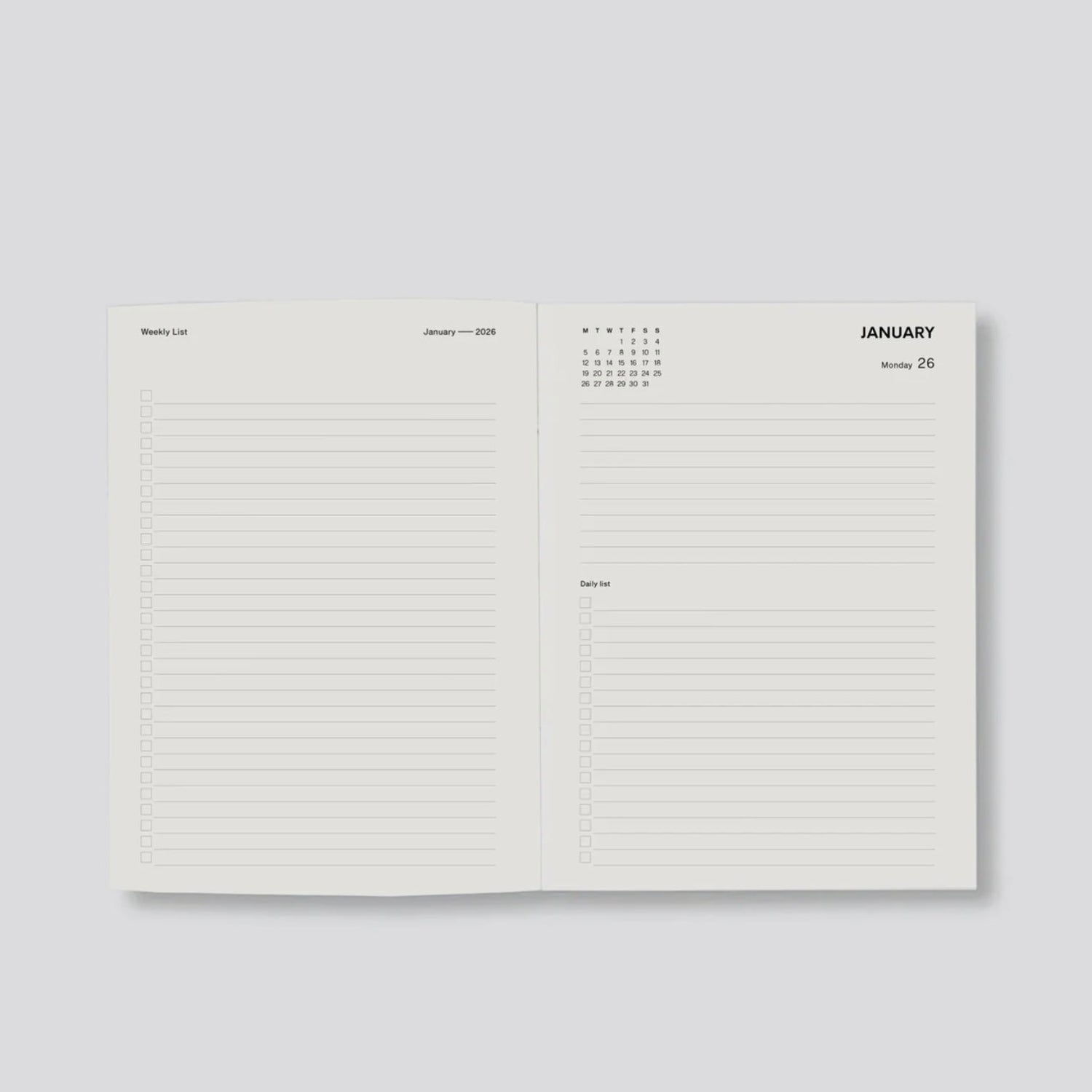 Father Rabbit - 2026 Olive Deco Daily Diary - The Flower Crate