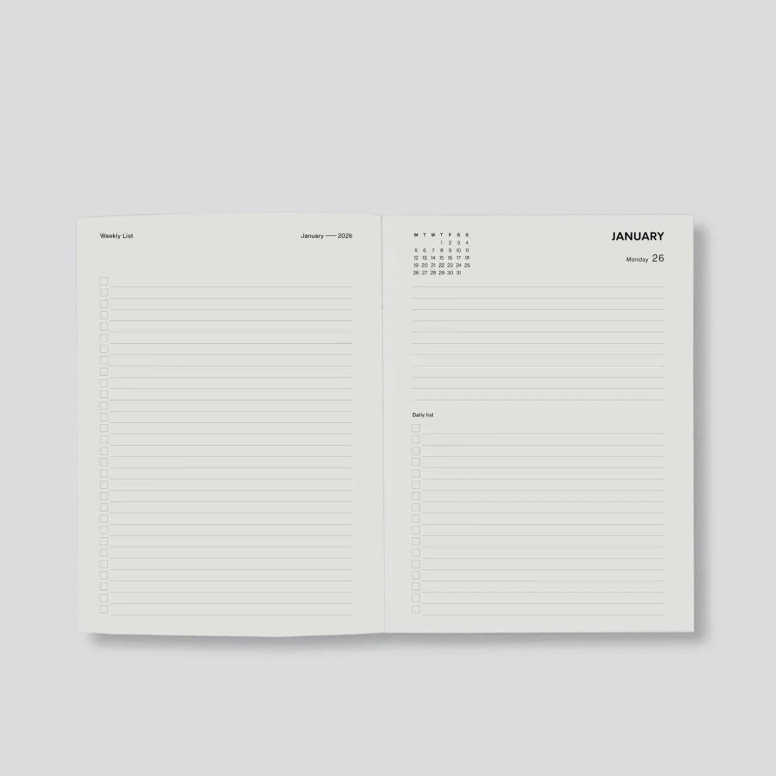 Father Rabbit - 2026 Olive Deco Daily Diary - The Flower Crate