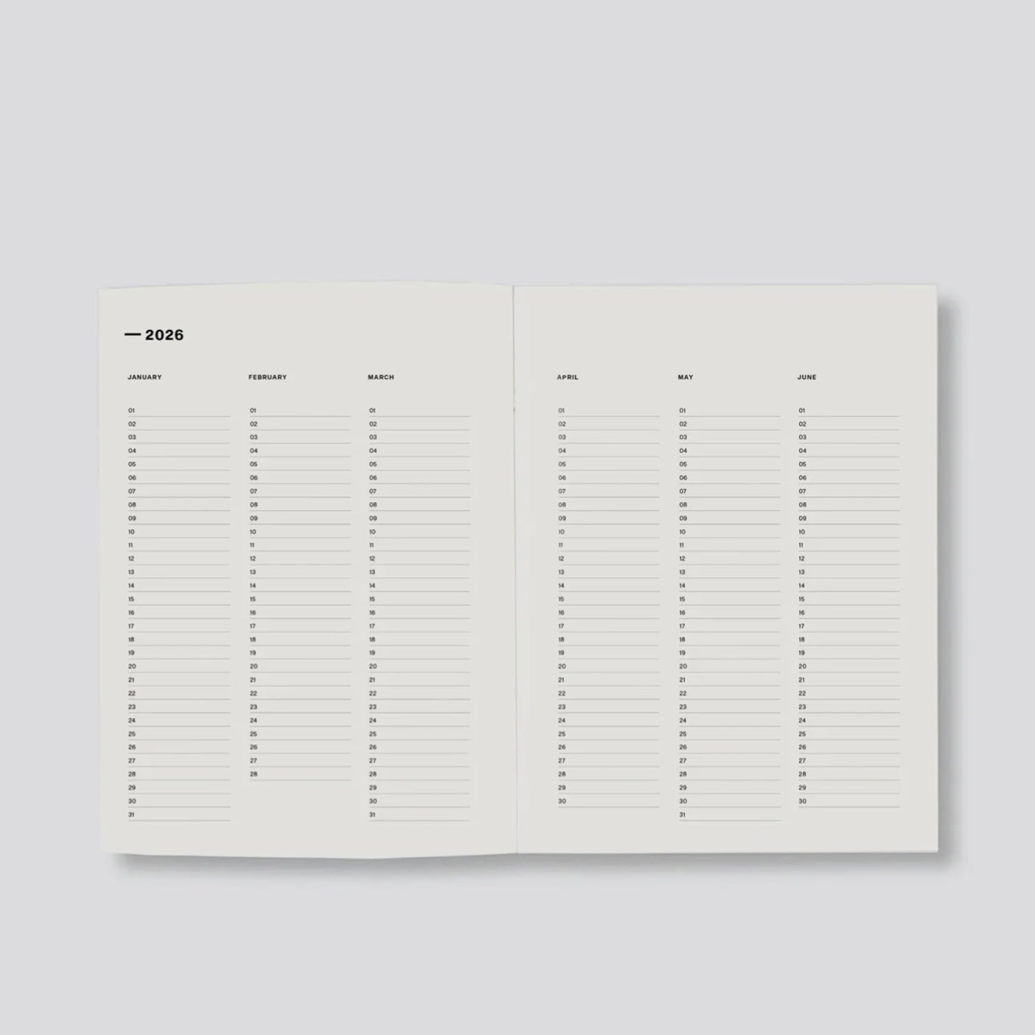 Father Rabbit - 2026 Olive Deco Daily Diary - The Flower Crate