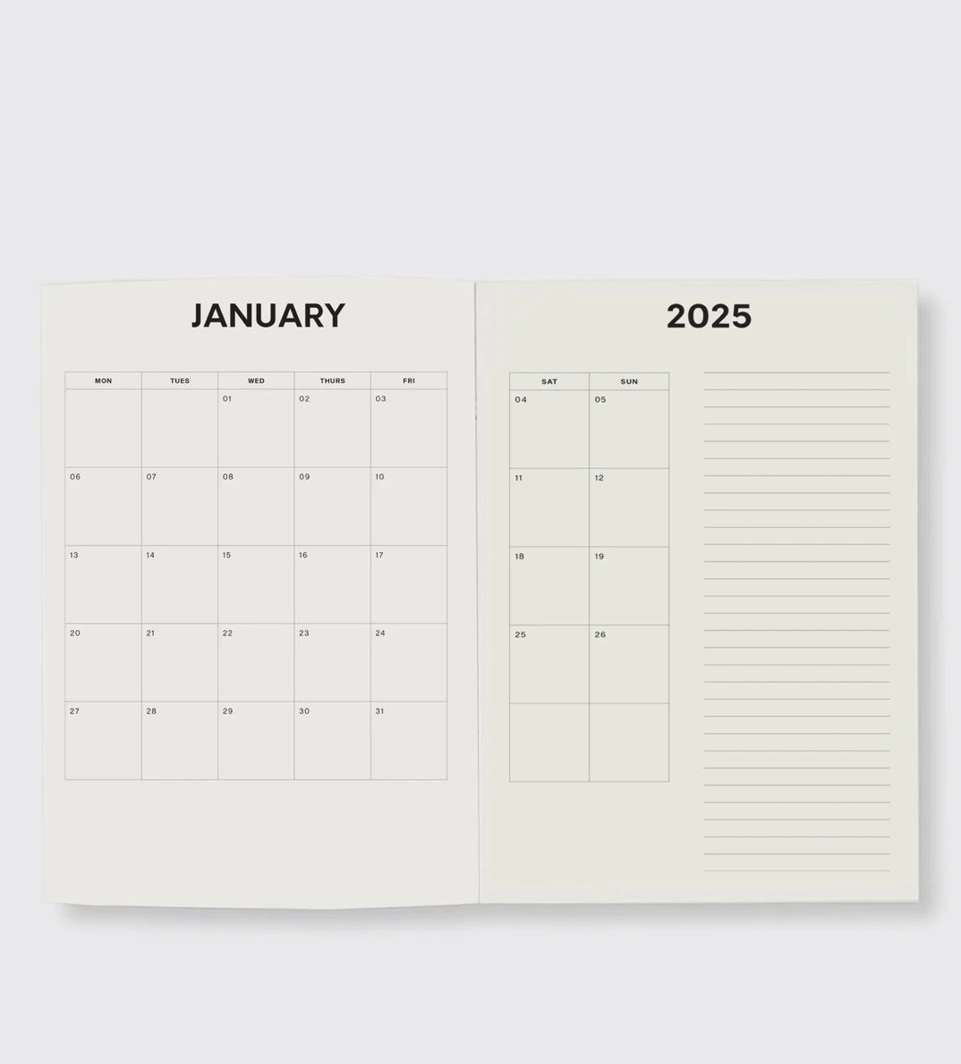 Father Rabbit Weekly Diary, 2025 - Olive - The Flower Crate