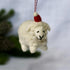 Felted Christmas Decoration - Sheep White - The Flower Crate
