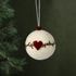 Felted Wool Christmas Bauble with Heart Garland - The Flower Crate