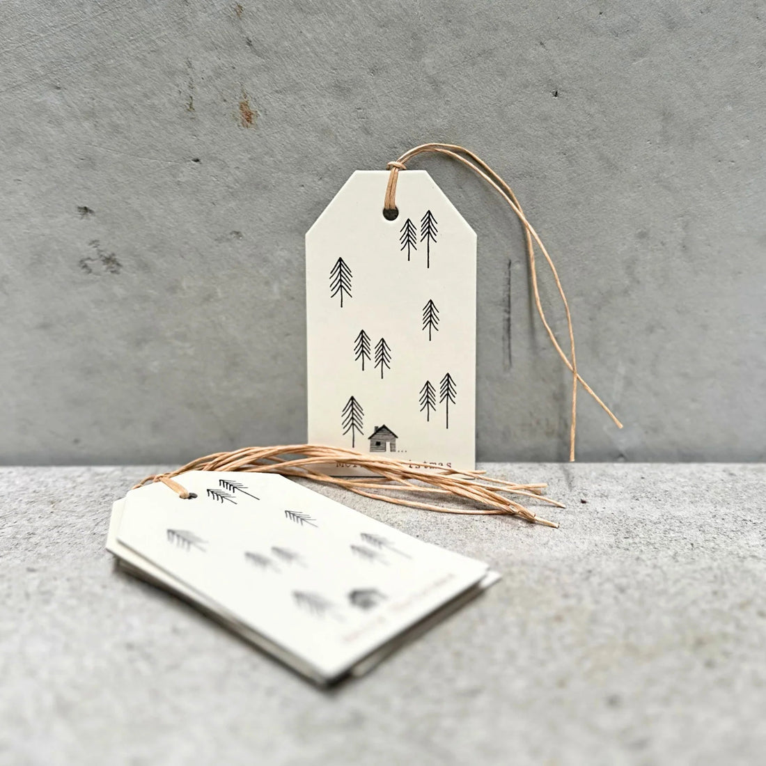 Fir Tree House Gift Tag - Pack 6 - The Flower Crate