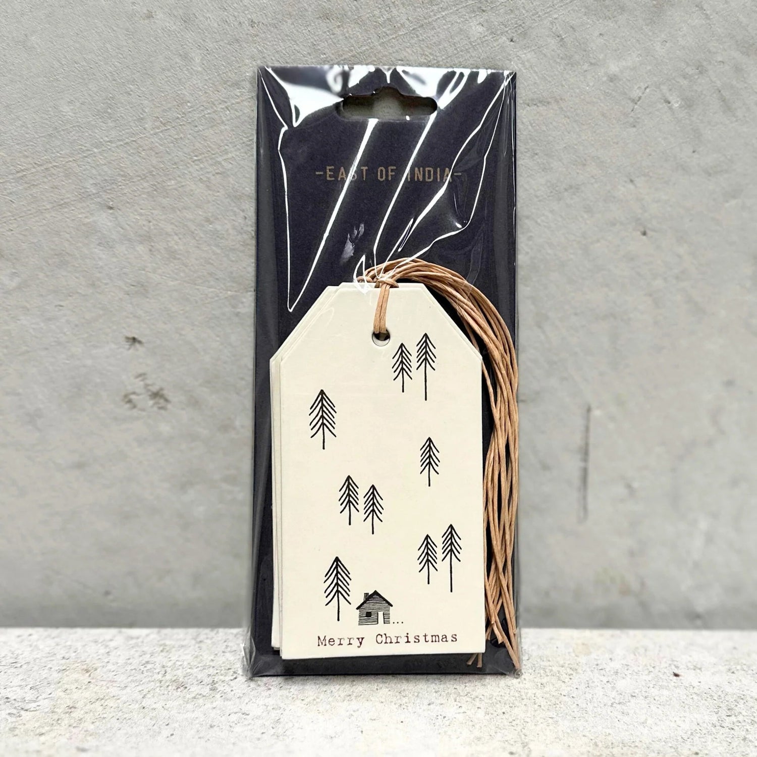 Fir Tree House Gift Tag - Pack 6 - The Flower Crate