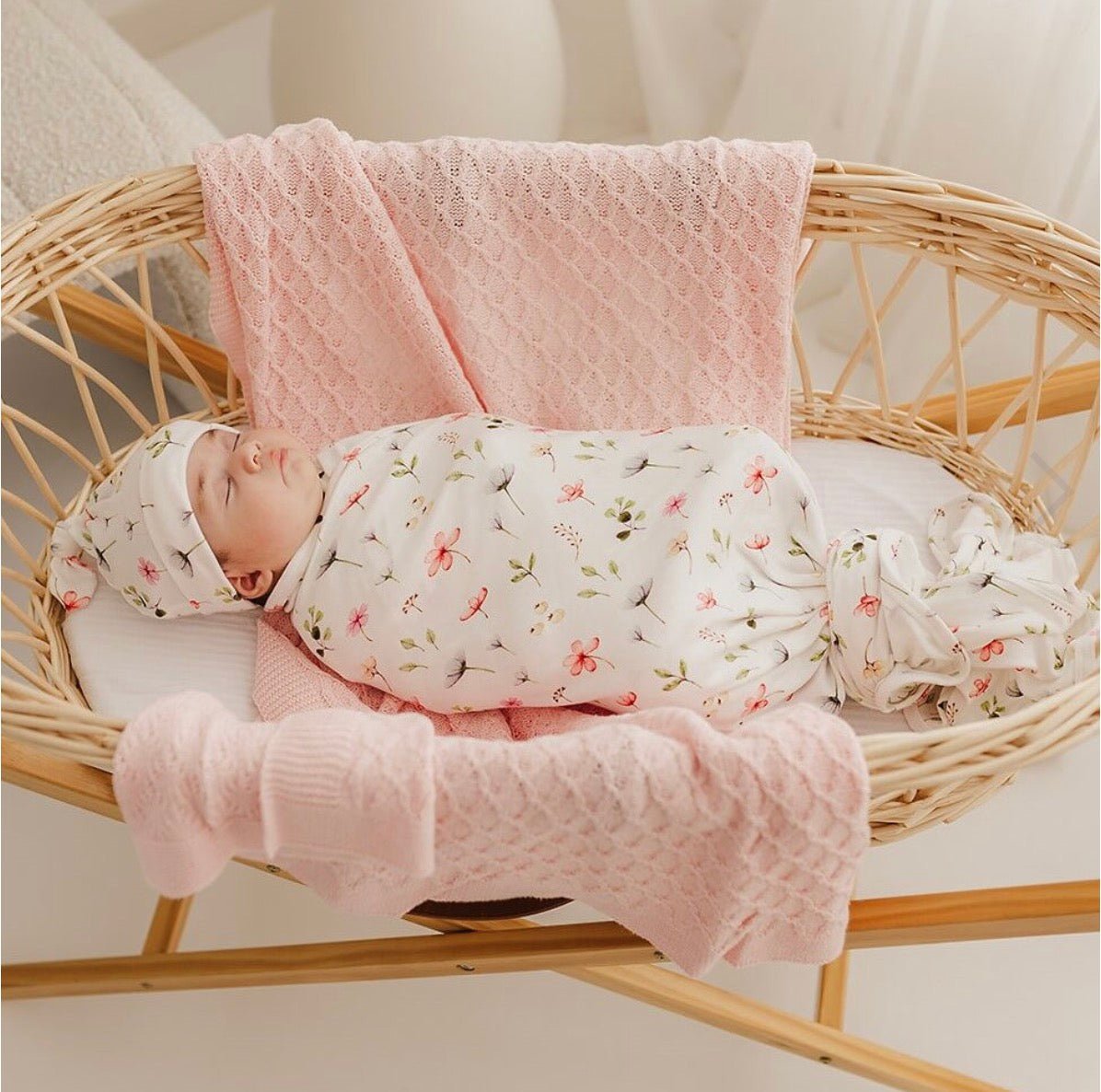 Fleur Organic Cotton Baby Wrap - The Flower Crate