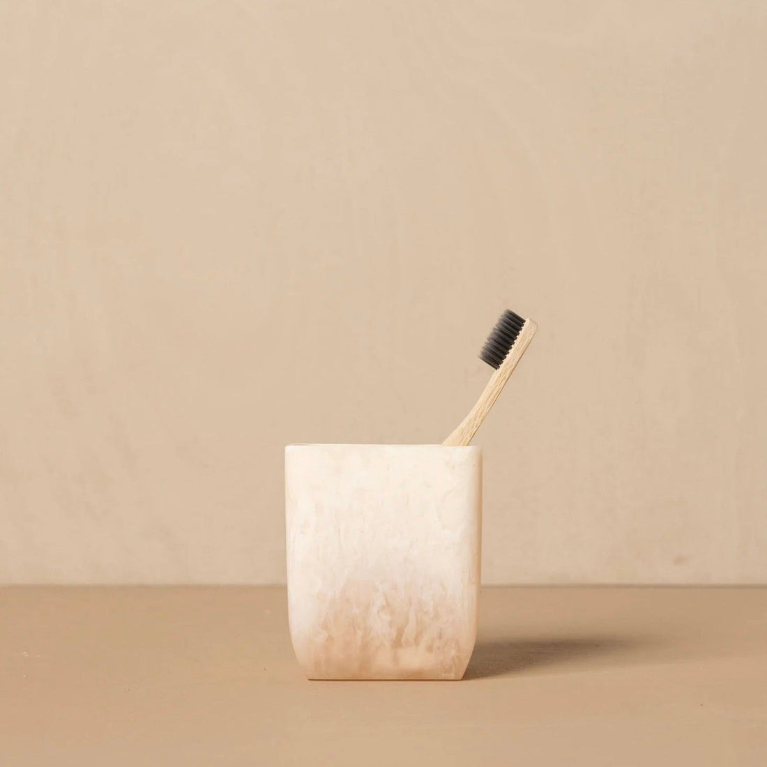 Flow Resin Toothbrush Holder - Peach Blush - The Flower Crate