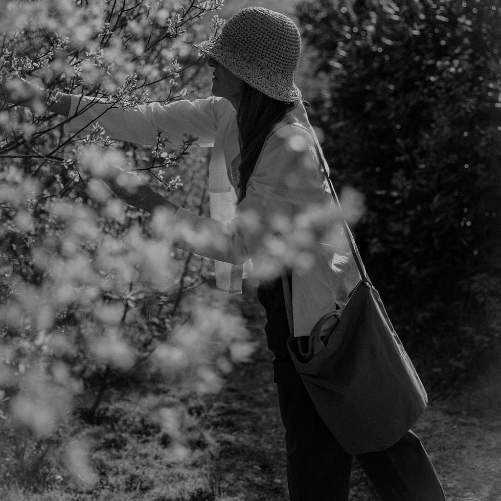 Francli - Tall Tote Canvas Bag, Field - The Flower Crate