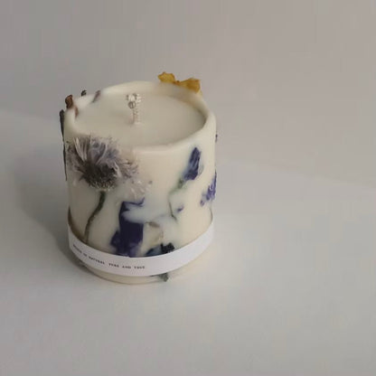 Fú Fú - Autumn Walk Dried Flower Candle - The Flower Crate
