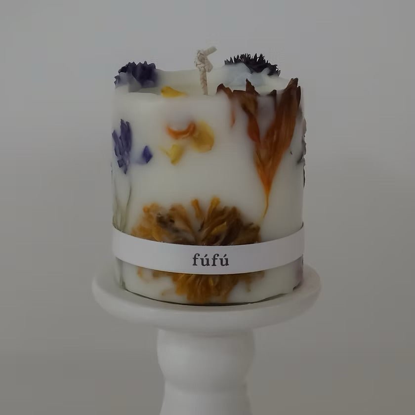 Fú Fú - Autumn Walk Dried Flower Candle - The Flower Crate