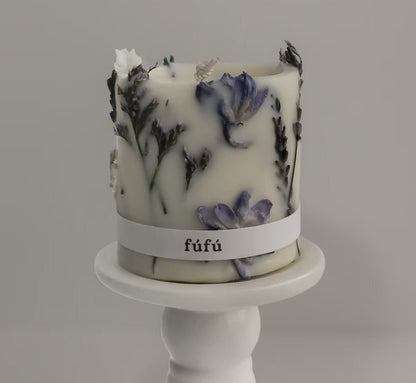Fú Fú - Field of South Dried Flower Candle - The Flower Crate