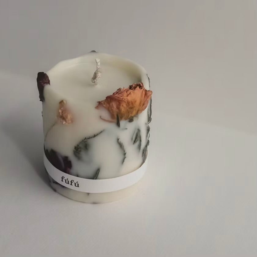 Fú Fú - Montmartre Dried Flower Candle - The Flower Crate