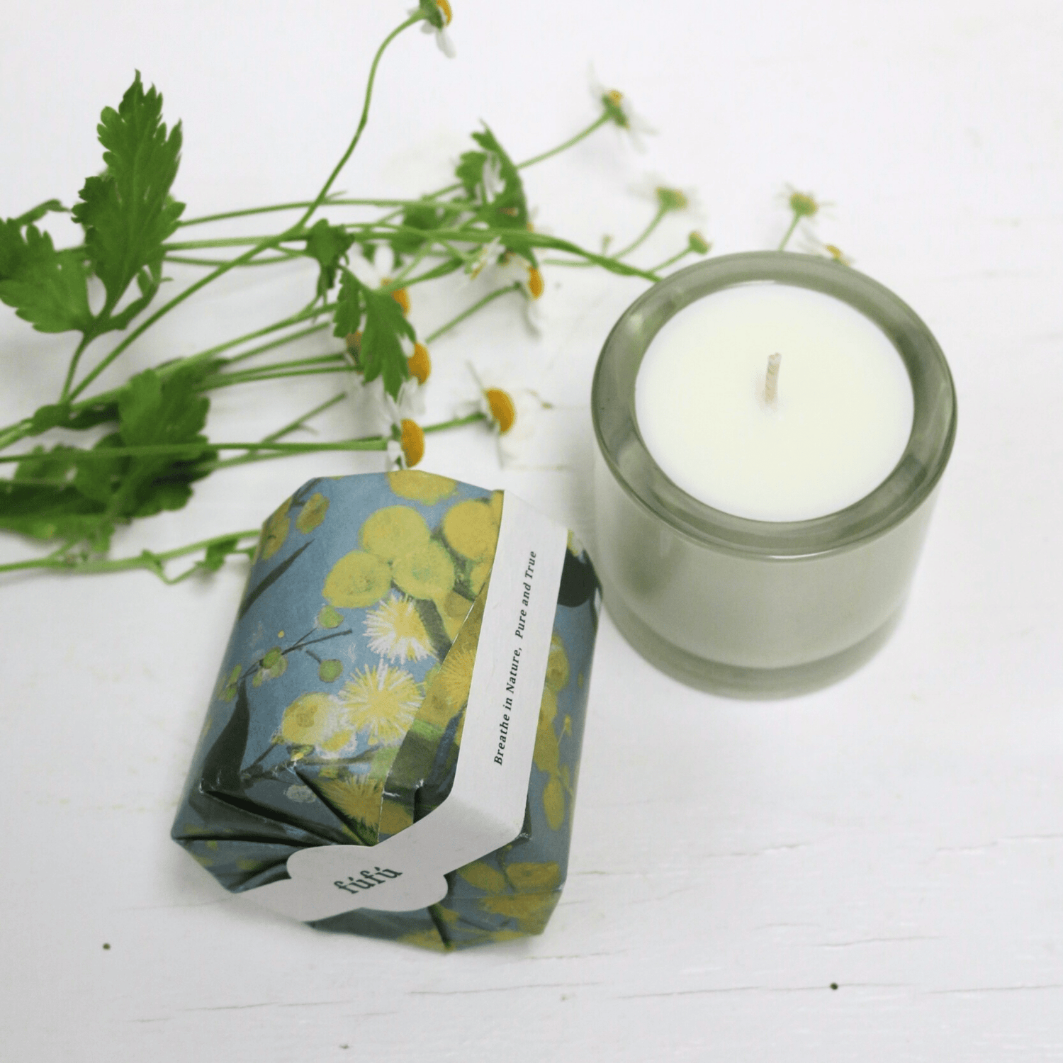 Fú Fú - Sweet Mimosa Votive Candle - The Flower Crate