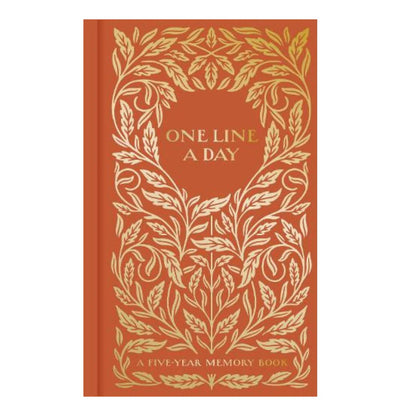 Gilded One Line A Day - A 5 Year Memory Book - The Flower Crate