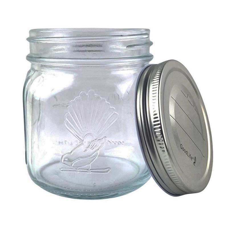 Goodlife - 500ml Preserving Jar with Pop Top Lid - The Flower Crate