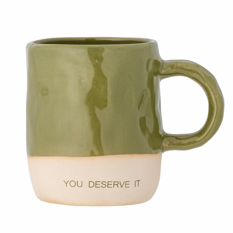 Green Neo Mug - You Deserve It - The Flower Crate