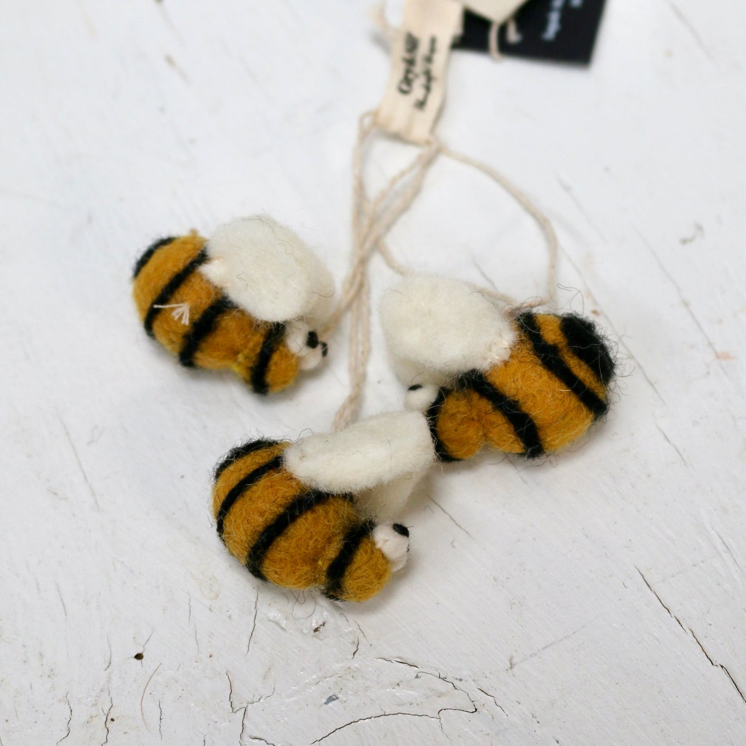 Gry &amp; Sif - Felt Bees Set of 3 - The Flower Crate