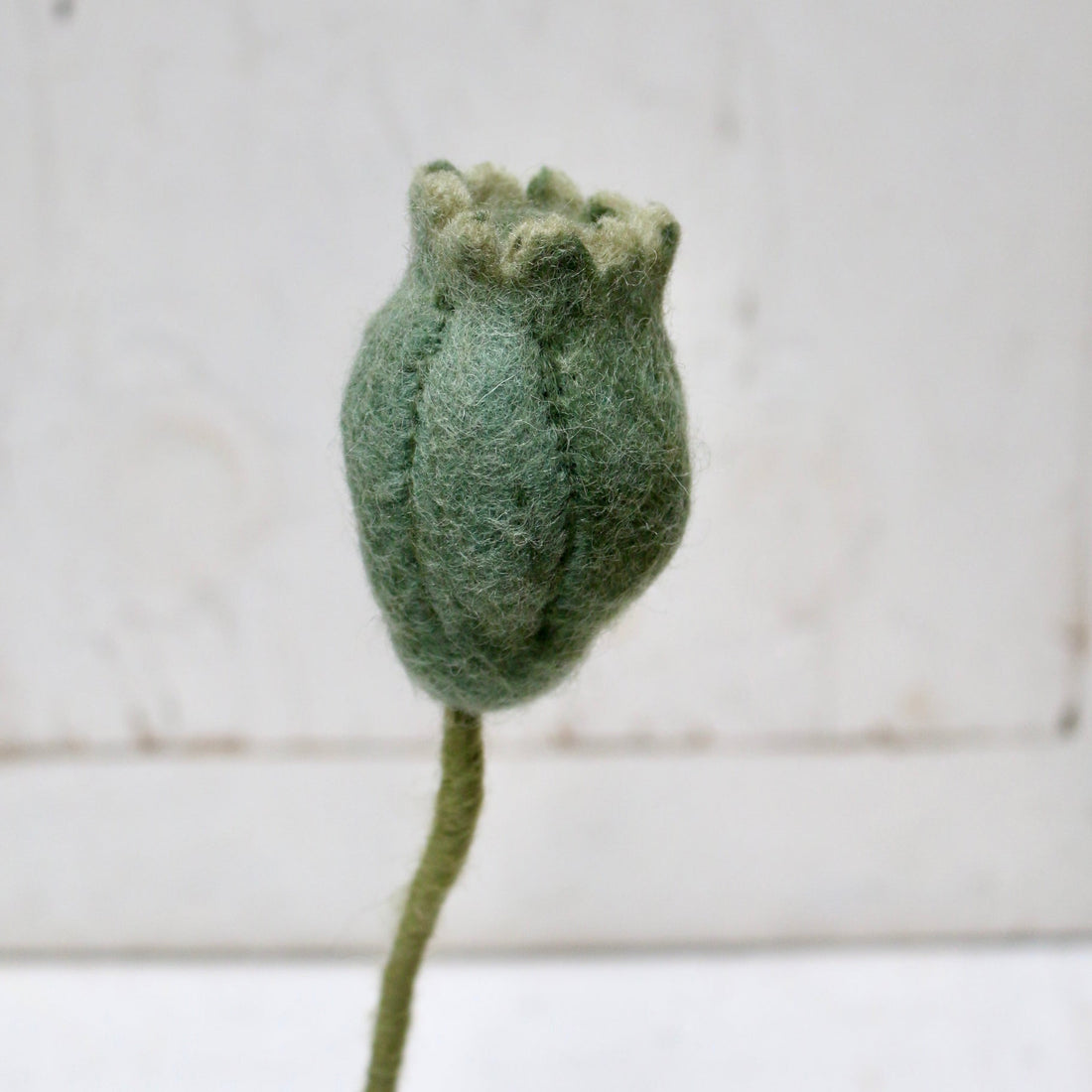 Gry &amp; Sif - Felt Poppy Seed Head - The Flower Crate