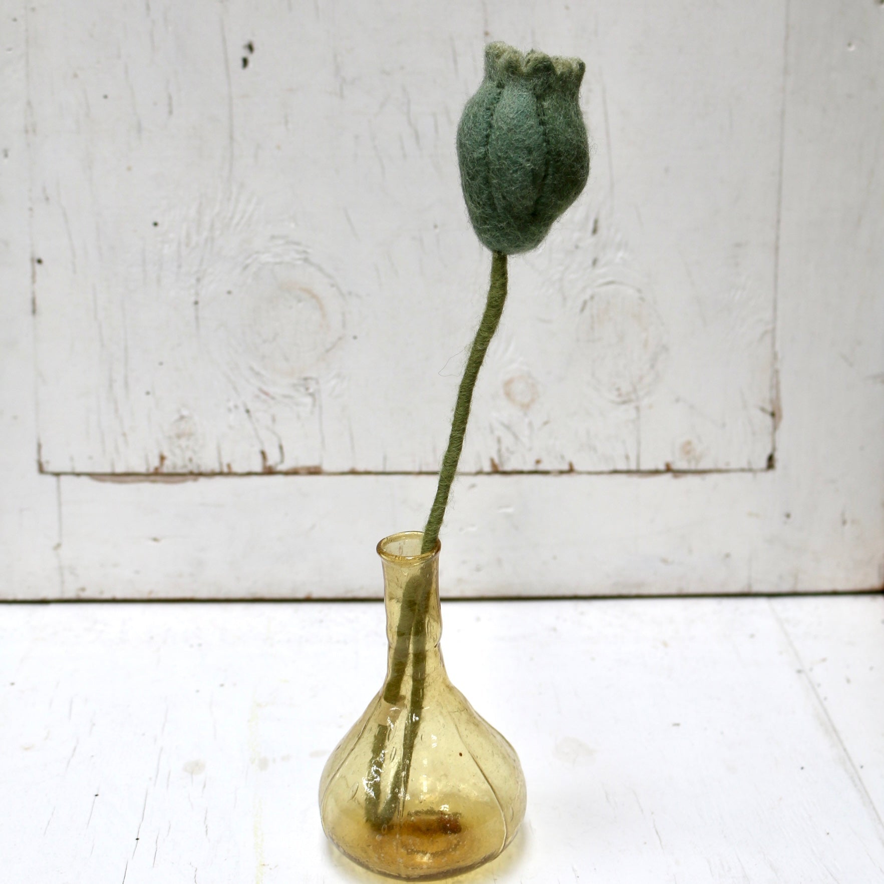 Gry &amp; Sif - Felt Poppy Seed Head - The Flower Crate