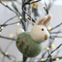 Gry & Sif - Felt Sitting Embroidered Bunny - The Flower Crate