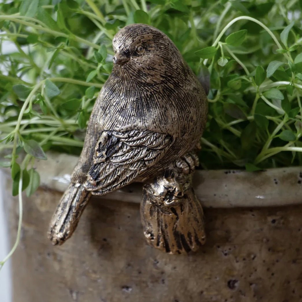 Hanging Birds, Antique Gold - The Flower Crate