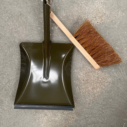 Hearth Brush &amp; Olive Pan Set - The Flower Crate