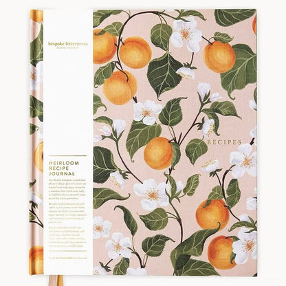 Heirloom Recipe Book Journal - Peaches - The Flower Crate