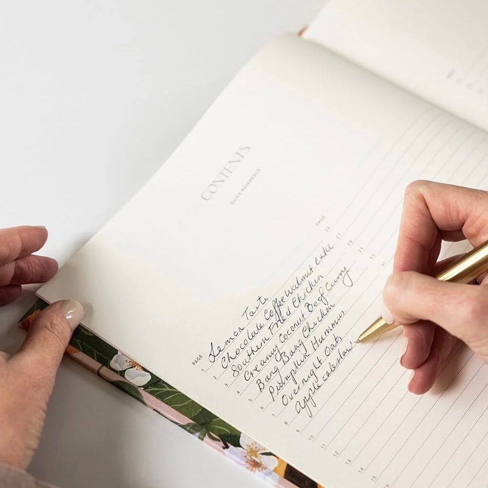 Heirloom Recipe Book Journal - Peaches - The Flower Crate
